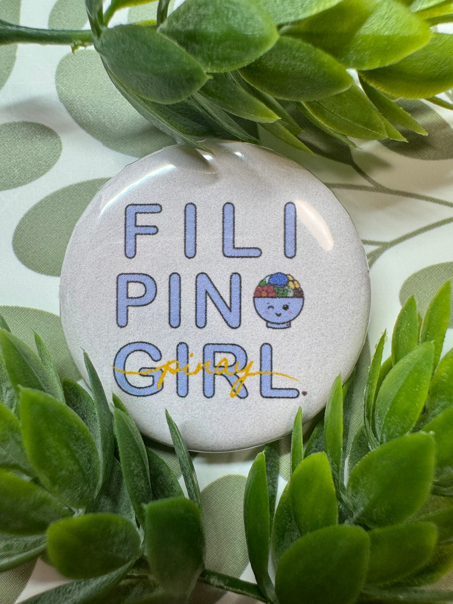 CutesyBowl™ (International Phrases) Pin Buttons