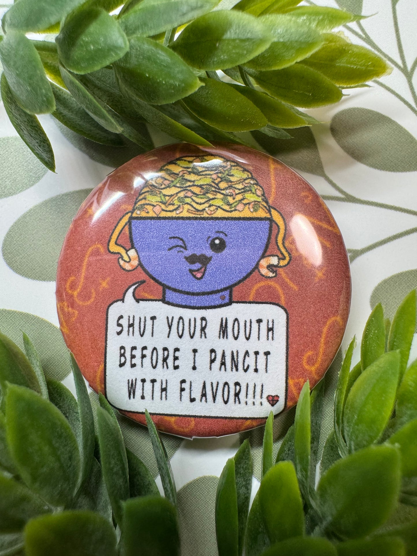 CutesyBowl™ (International Phrases) Pin Buttons