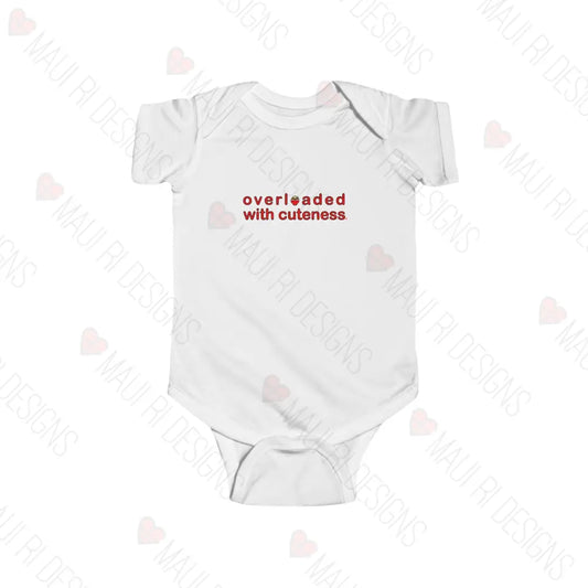 Overloaded With Cuteness Loco Moco Baby Onsie White / Nb (0-3M) Kids Clothes