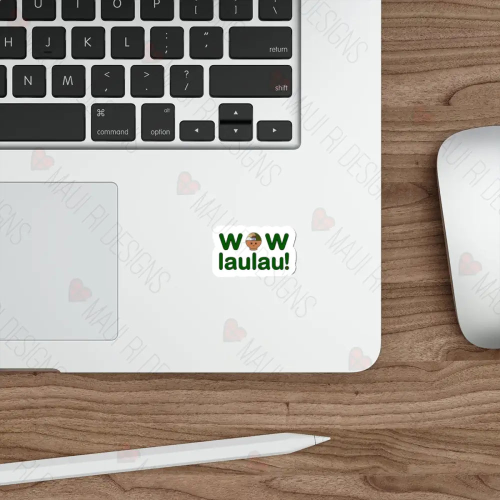 Wow Laulau Die-Cut Sticker White / 2’’ × Paper Products